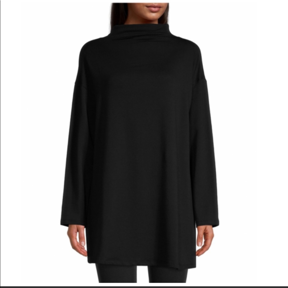 NWT EILEEN FISHER High Funnel Neck Tunic - Picture 2 of 14